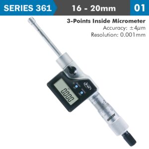 DIG. 3 POINTS INSIDE MICROMETER 16-20MM 0.004MM ACC. 0.001MM RES.