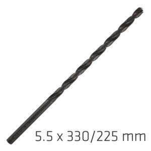HSS DRILL BIT 5.5MM 330X225MM EXTRA LONG