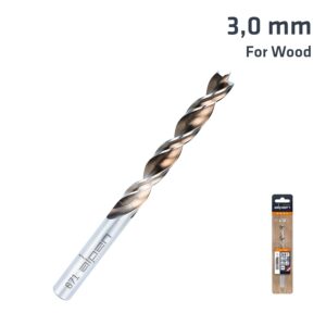 TIMBER TWIST 3.0MM WOOD DRILL BIT SLEEVED