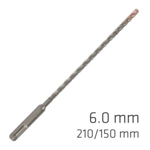 FORCE X 6.0 x 210/150 SDS-PLUS REBAR DRILL BIT X4 CUTTING EDGES