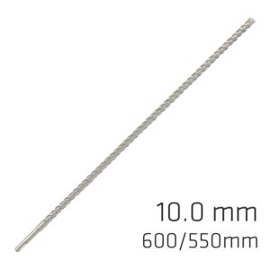 FORCE X 10.0 x 600/550 SDS-PLUS REBAR DRILL BIT X4 CUTTING EDGES