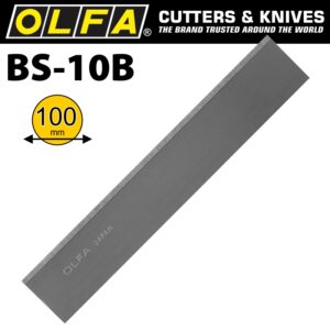OLFA SCRAPER BLADES X10 FOR XSR SERIES 100MMX0.5MM