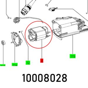 FIELD ASSEMBLY DF 700 EQ 230V ET-BG