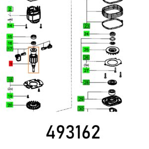 ARMATURE COMPL. DS 400 230V