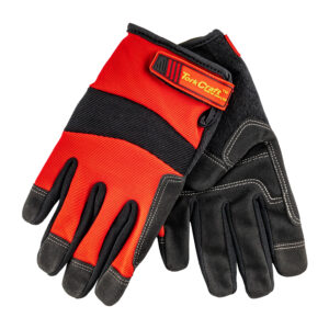 WORK GLOVE MEDIUM-ALL PURPOSE RED WITH TOUCH FINGER