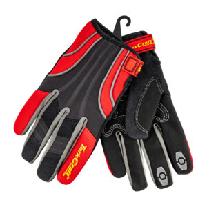 MECHANIC GLOVE X-SMALL SYNT.LEATHER REINFORCED PALM SPANDEX RED