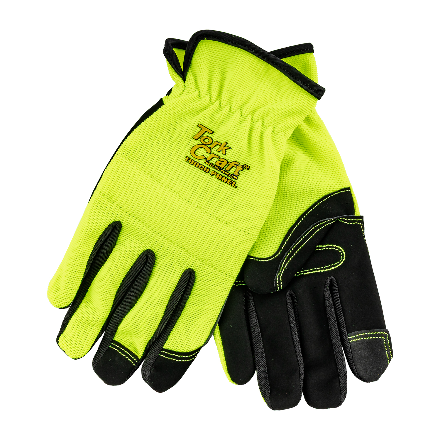 GLOVE YELLOW X-LARGE WITH PU PALM MULTI PURPOSE