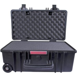 HARD CASE 550X345X245MM OD WITH FOAM BLACK WATER & DUST PROOF (512722)