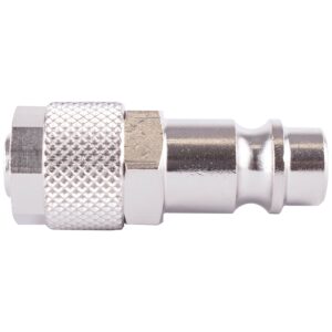 PU HOSE CONNECTOR 6MM ID X 8MM OD METAL GERMAN COUPLER INSERT