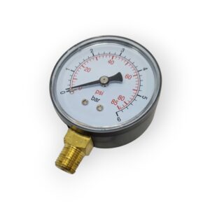 AIR GAUGE 85PSI/6BAR 1/4M BOT. FIT FOR SG PP PAINT POTS