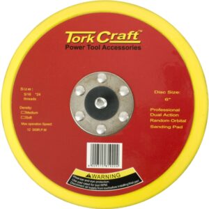 DA SANDER PAD PSA 5 16 - 24UNF MED SOFT 150MM 6'