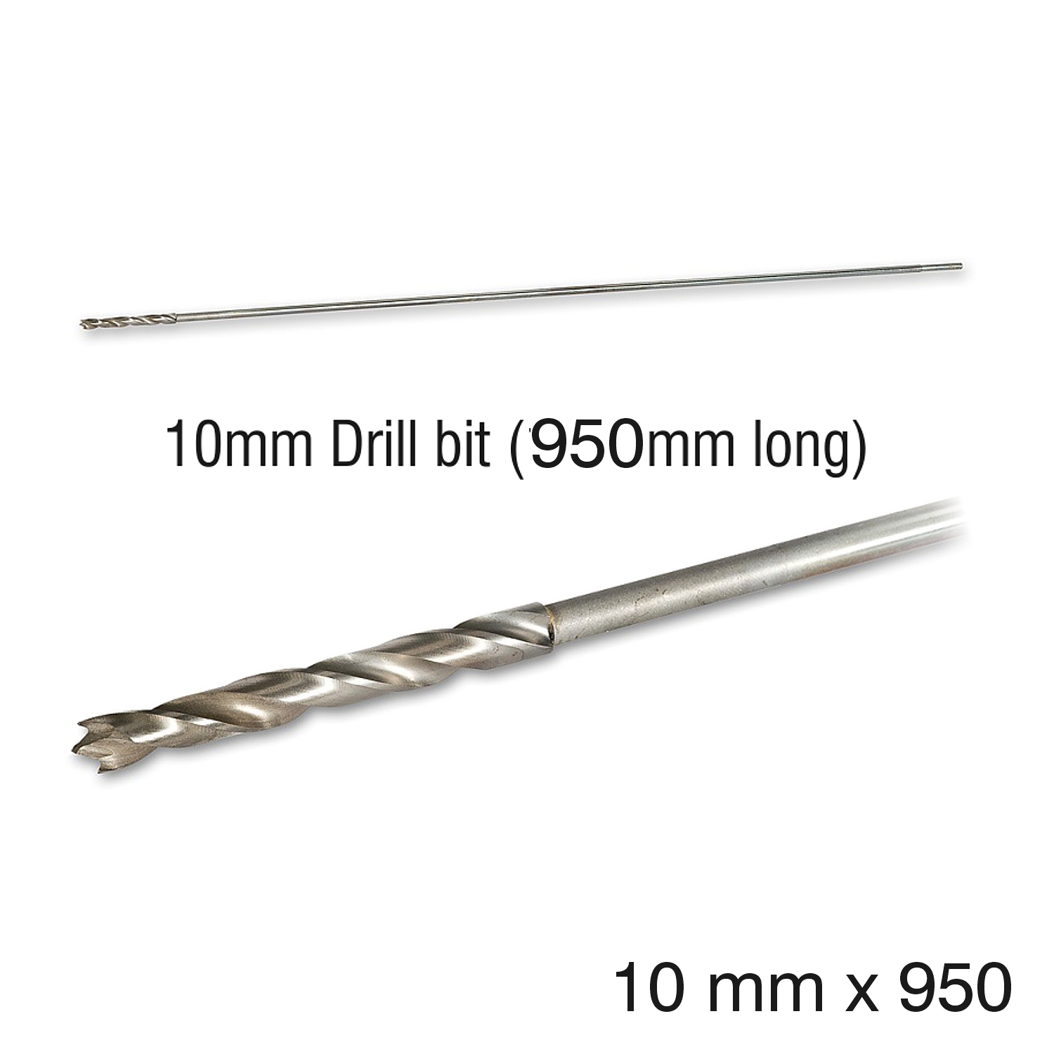 LONG WOOD DRILL 10 X 950MM